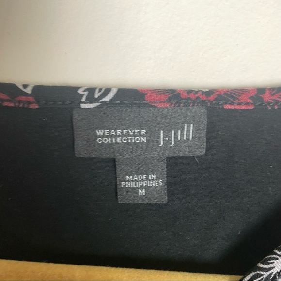 J. Jill Floral Print Long Sleeve Dress Size M - Picture 7 of 9